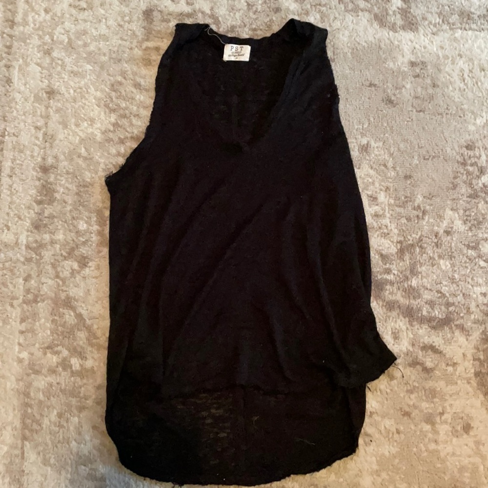 Black tank top